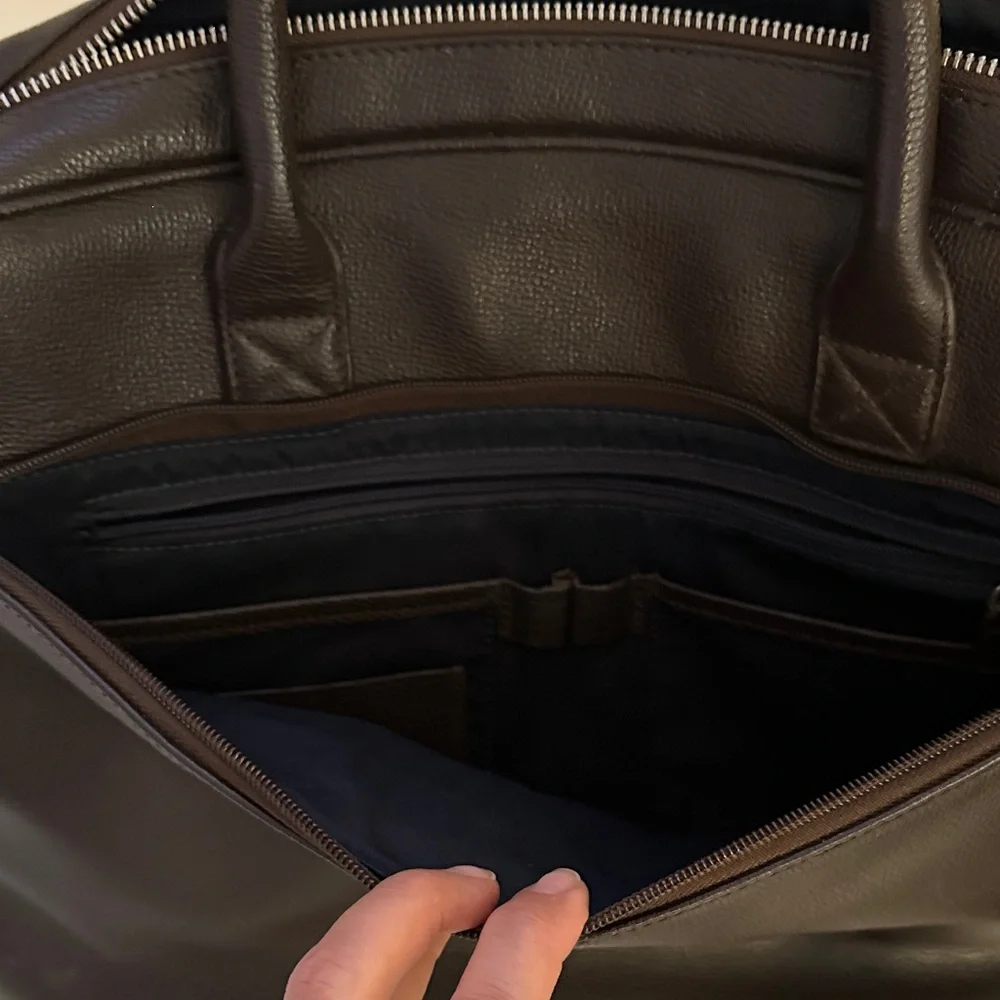 Samsonite Dark Brown Faux Leather Briefcase